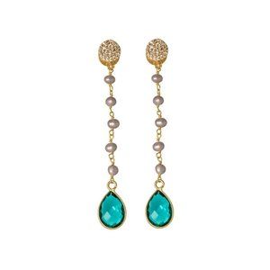 Apatite Quartz Stone Dangling Earrings for Women